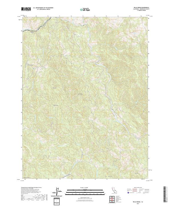 USGS Topographic Map – Willis Ridge