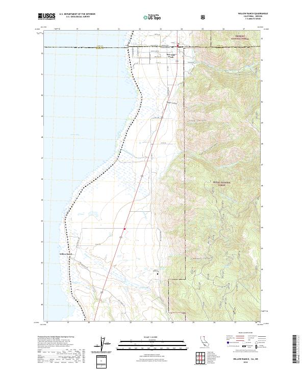 USGS Topographic Map – Willow Ranch