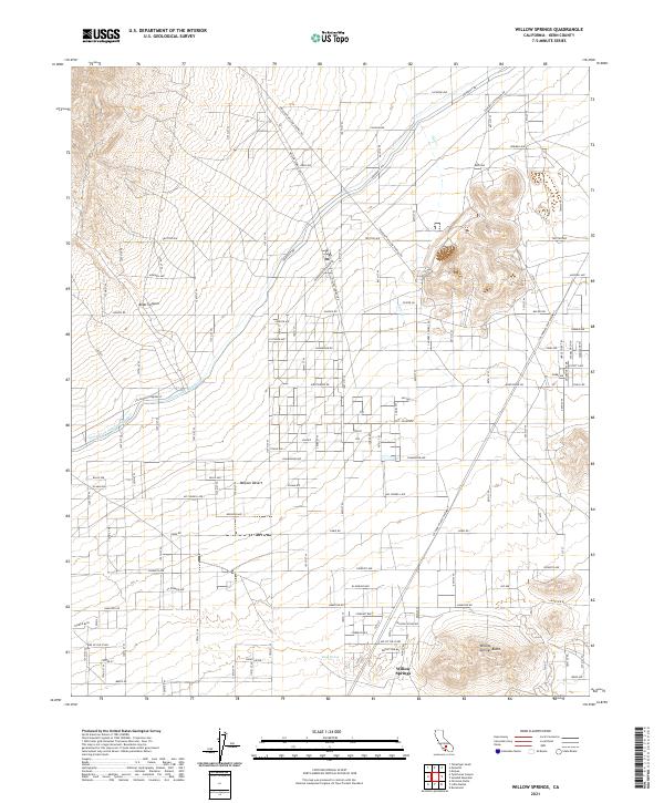 USGS Topographic Map – Willow Springs