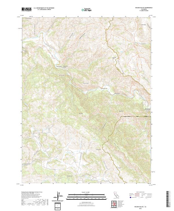 USGS Topographic Map – Wilson Valley