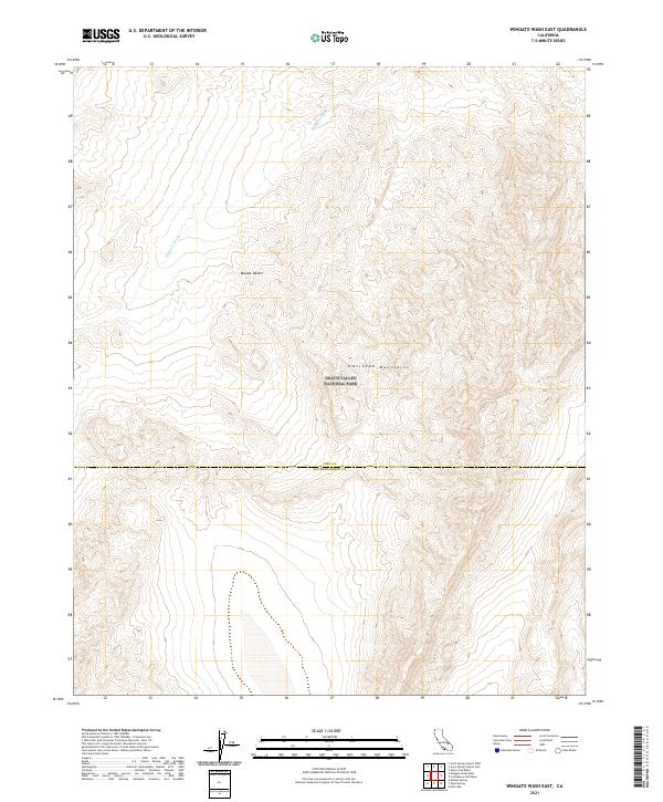 USGS Topographic Map – Wingate Wash East