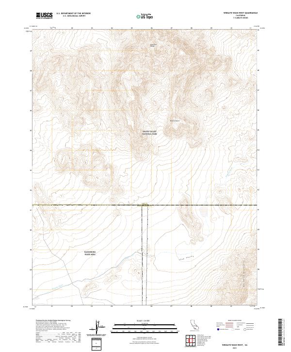 USGS Topographic Map – Wingate Wash West