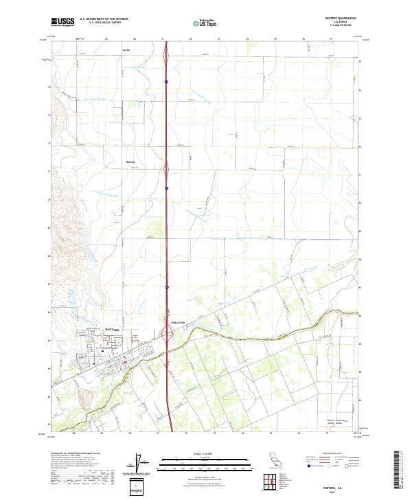 USGS Topographic Map – Winters
