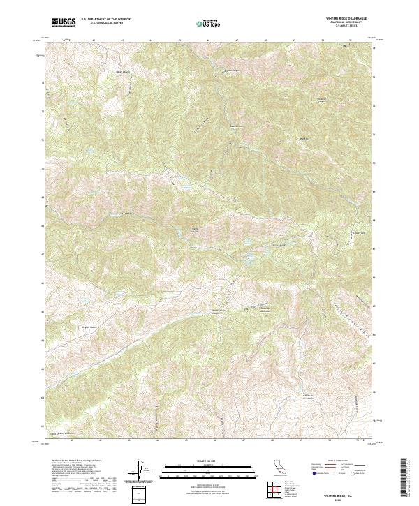 USGS Topographic Map – Winters Ridge