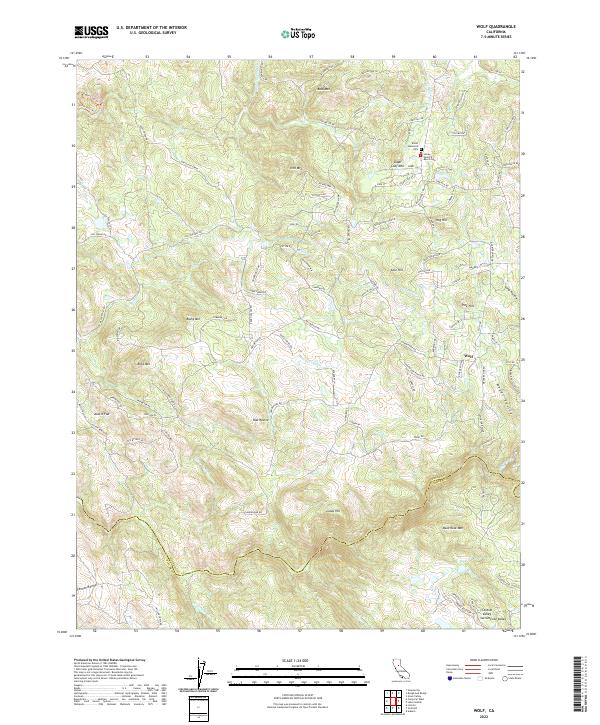 USGS Topographic Map – Wolf