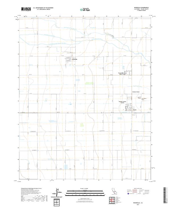 USGS Topographic Map – Woodville