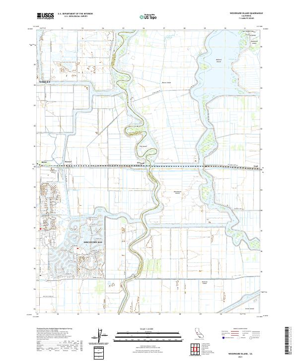 USGS Topographic Map – Woodward Island