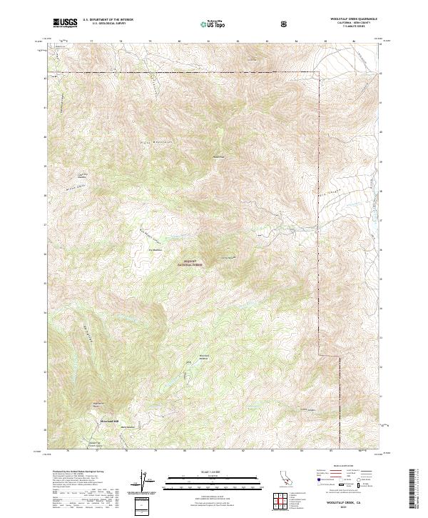 USGS Topographic Map – Woolstalf Creek