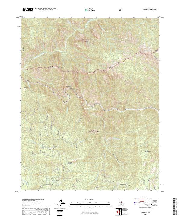 USGS Topographic Map – Wren Peak