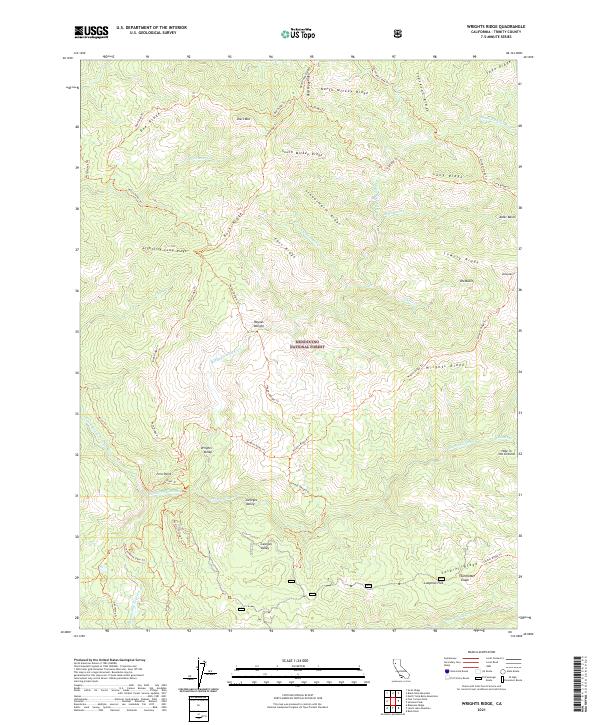 USGS Topographic Map – Wrights Ridge