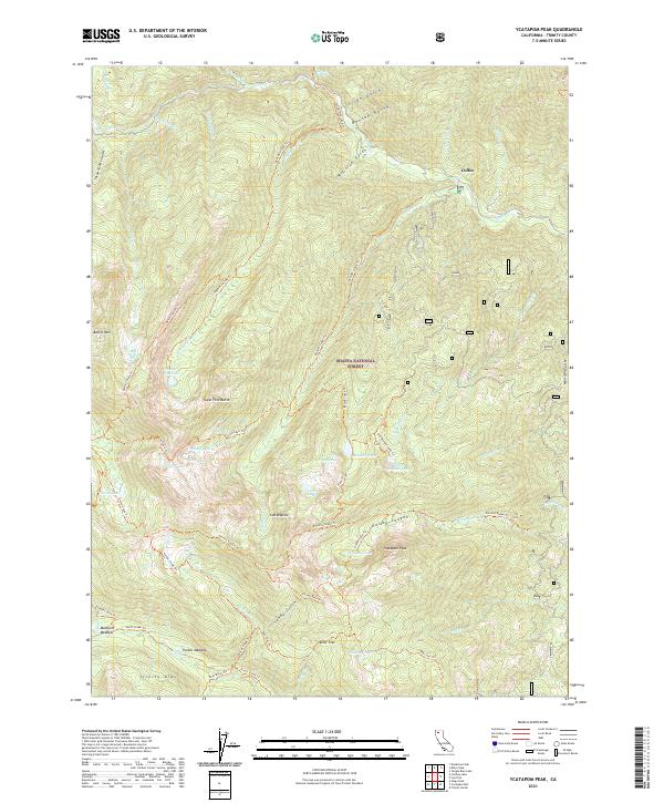 USGS Topographic Map – Ycatapom Peak