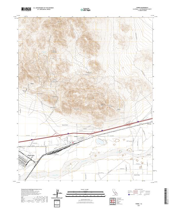 USGS Topographic Map – Yermo