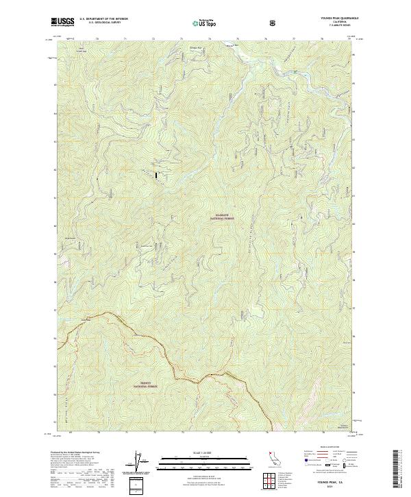 USGS Topographic Map – Youngs Peak