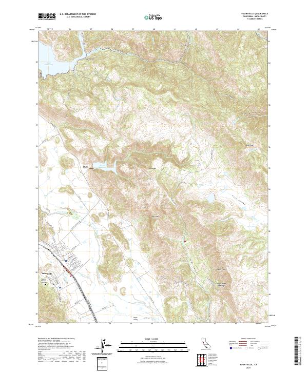 USGS Topographic Map – Yountville