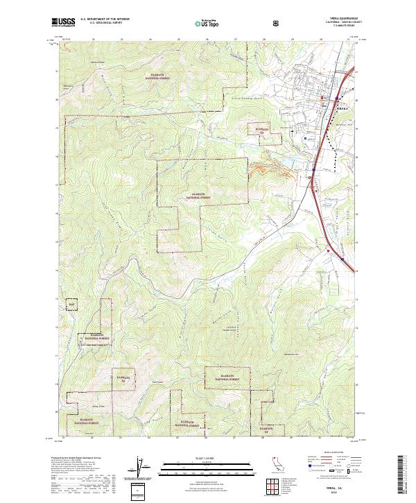USGS Topographic Map – Yreka