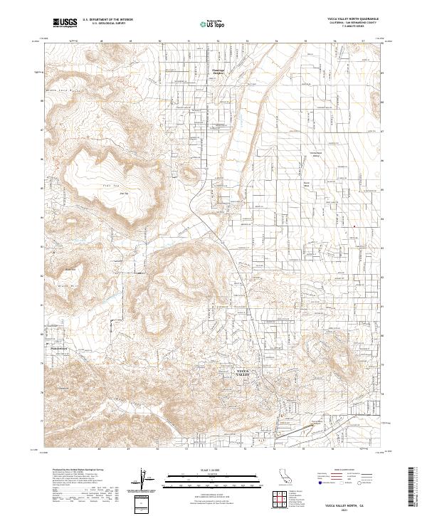USGS Topographic Map – Yucca Valley North