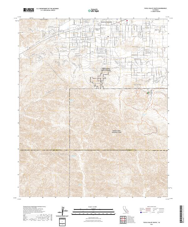 USGS Topographic Map – Yucca Valley South
