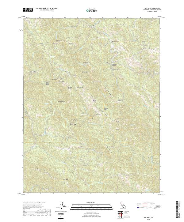 USGS Topographic Map – Zeni Ridge