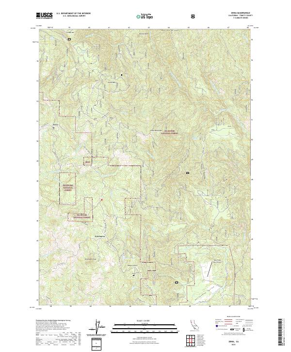 USGS Topographic Map – Zenia