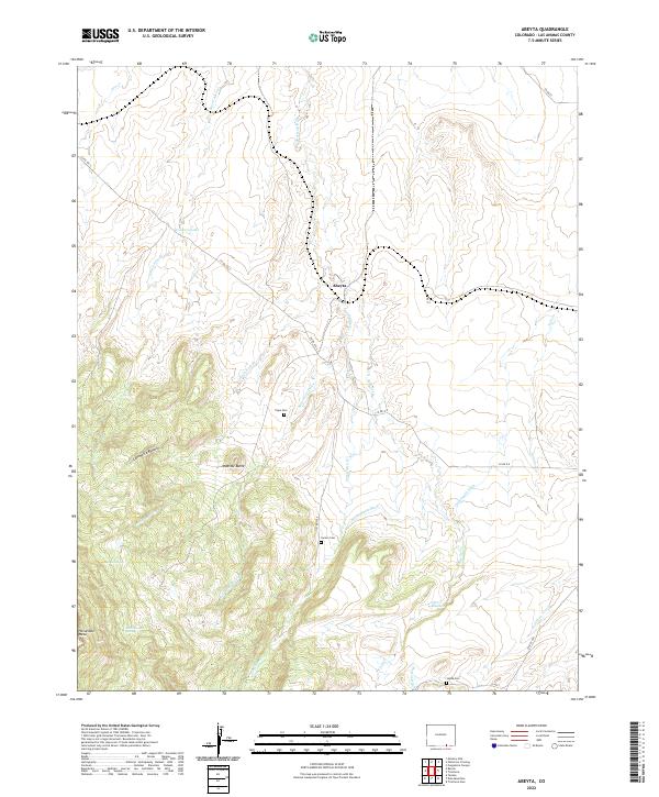 USGS Topographic Map – Abeyta
