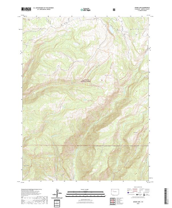 USGS Topographic Map – Adams Lake