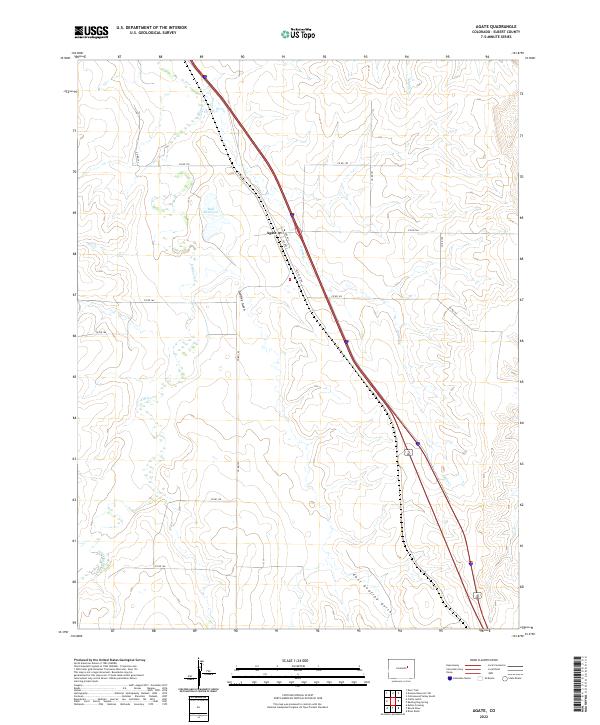 USGS Topographic Map – Agate