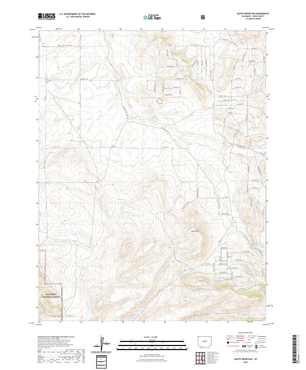 USGS Topographic Map – Agate Mountain