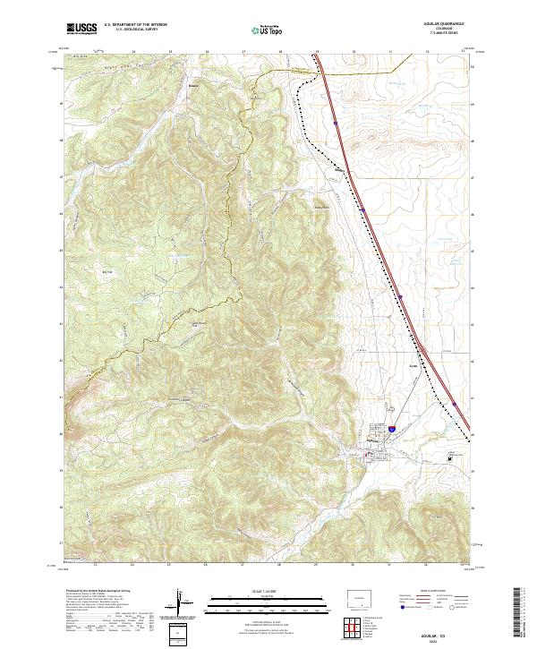 USGS Topographic Map – Aguilar