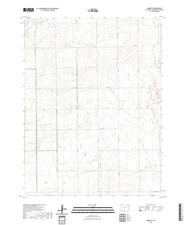 2022 Map of Akron SE, 2022 Print
