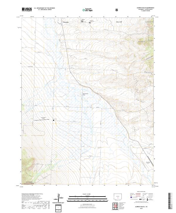 USGS Topographic Map – Aldrich Gulch