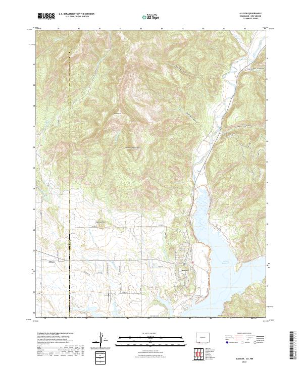 USGS Topographic Map – Allison