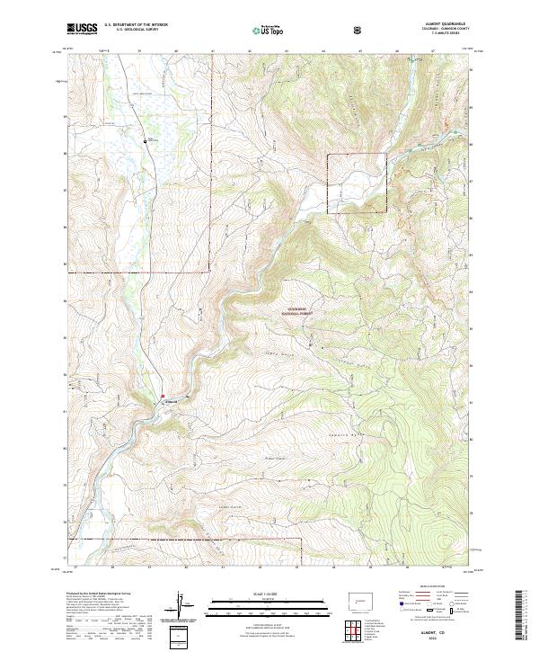 USGS Topographic Map – Almont