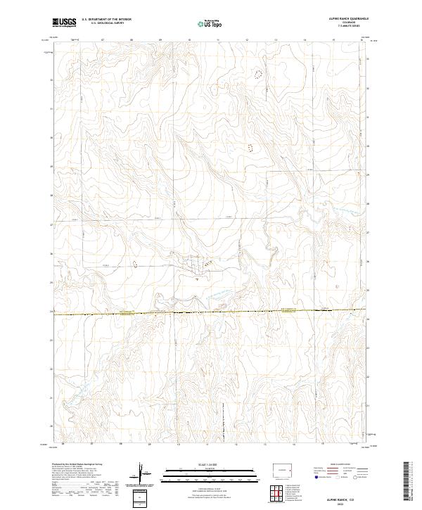 2022 Map of Alpine Ranch, 2022 Print