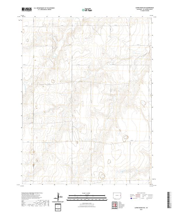 2022 Map of Alpine Ranch NE, 2022 Print