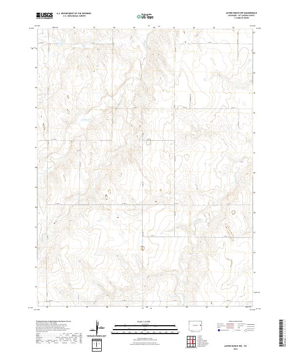 2022 Map of Alpine Ranch NW, 2022 Print