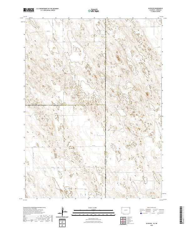 2022 Map of Alvin NE, 2022 Print
