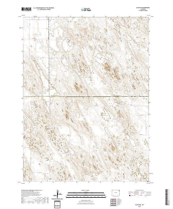 2022 Map of Alvin NW, 2022 Print