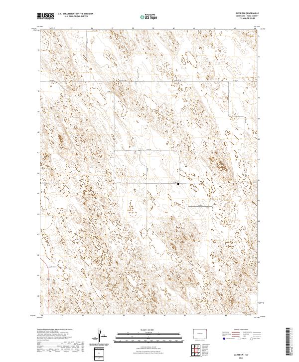 2022 Map of Alvin SW, 2022 Print