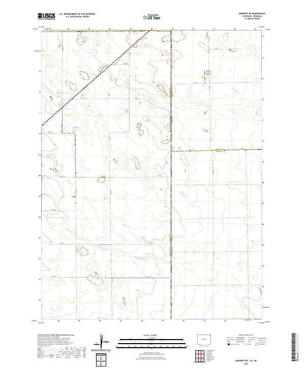 2022 Map of Amherst NE, 2022 Print