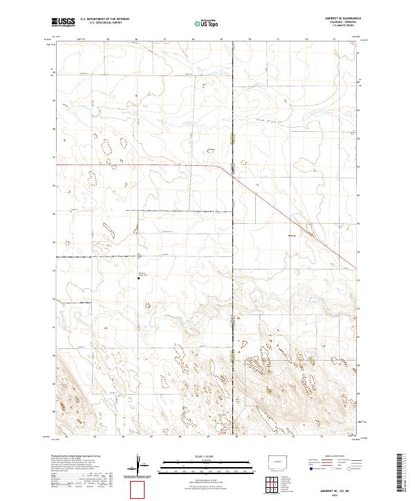 USGS Topographic Map – Amherst SE