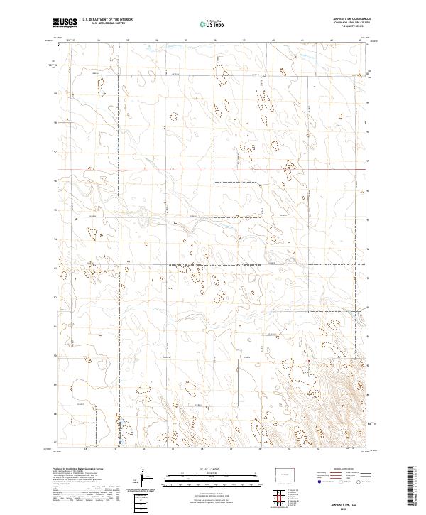 USGS Topographic Map – Amherst SW