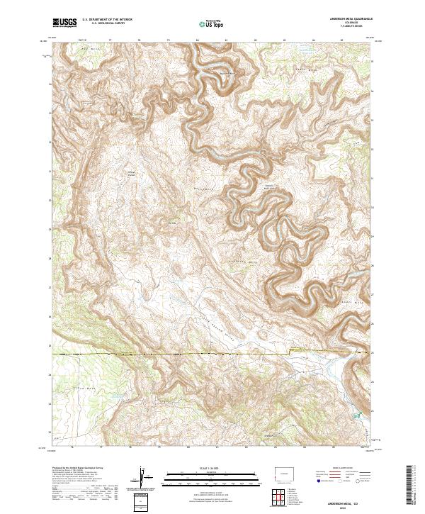 USGS Topographic Map – Anderson Mesa