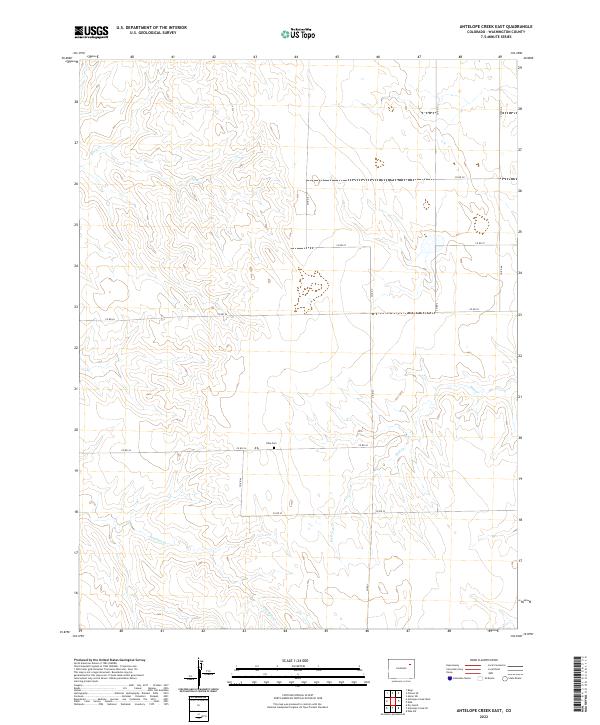 2022 Map of Antelope Creek East, 2022 Print