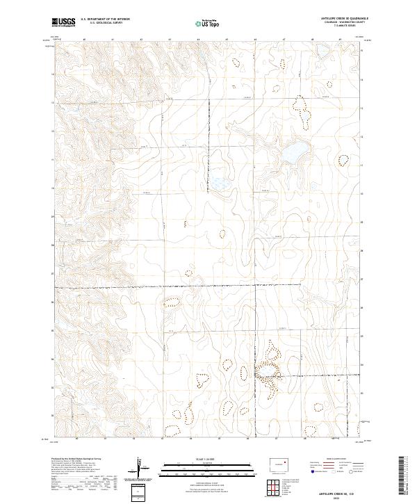 2022 Map of Antelope Creek SE, 2022 Print