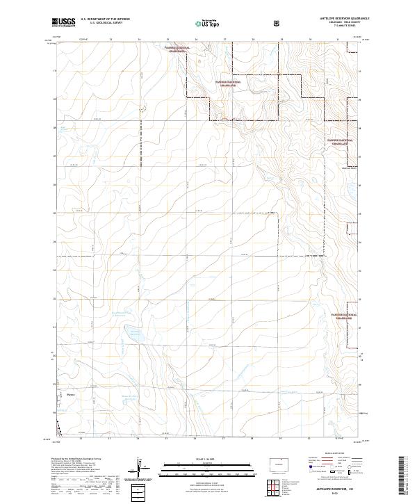 USGS Topographic Map – Antelope Reservoir