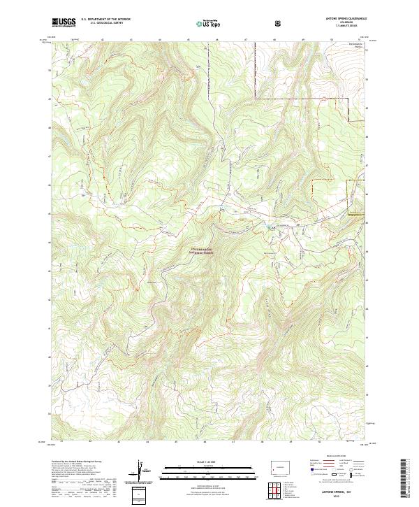 USGS Topographic Map – Antone Spring