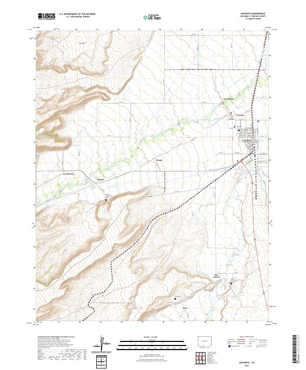 USGS Topographic Map – Antonito