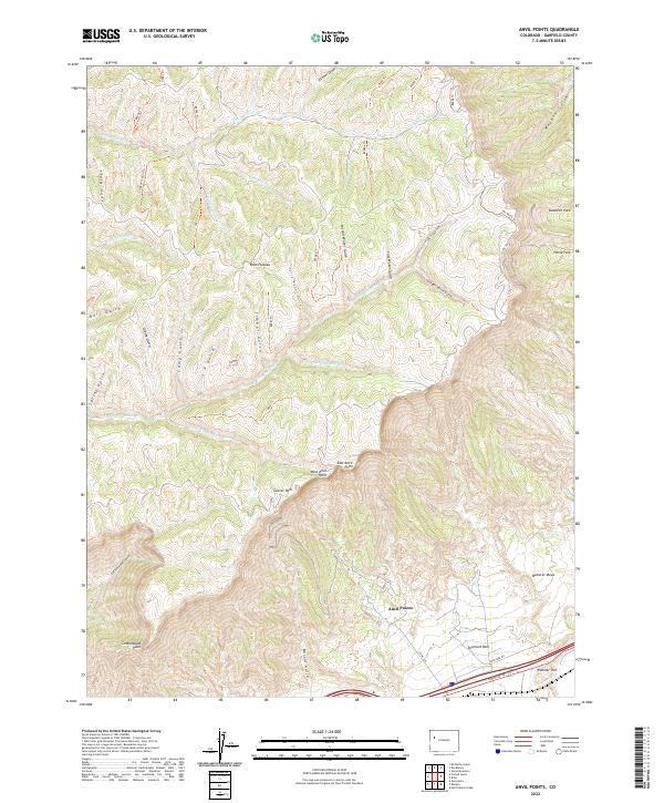 USGS Topographic Map – Anvil Points