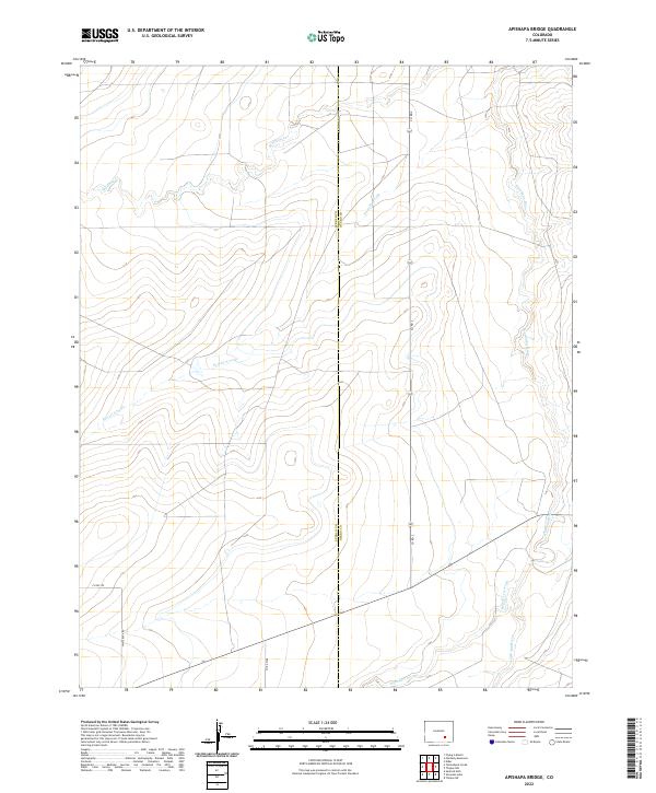 USGS Topographic Map – Apishapa Bridge