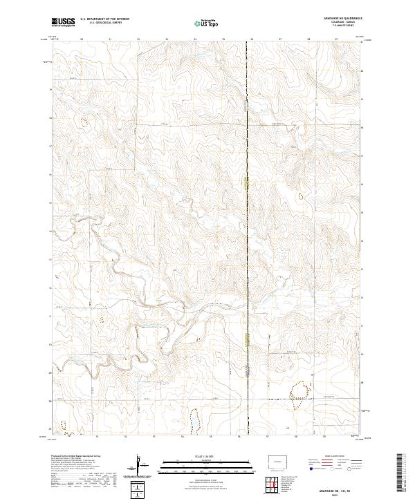USGS Topographic Map – Arapahoe NE